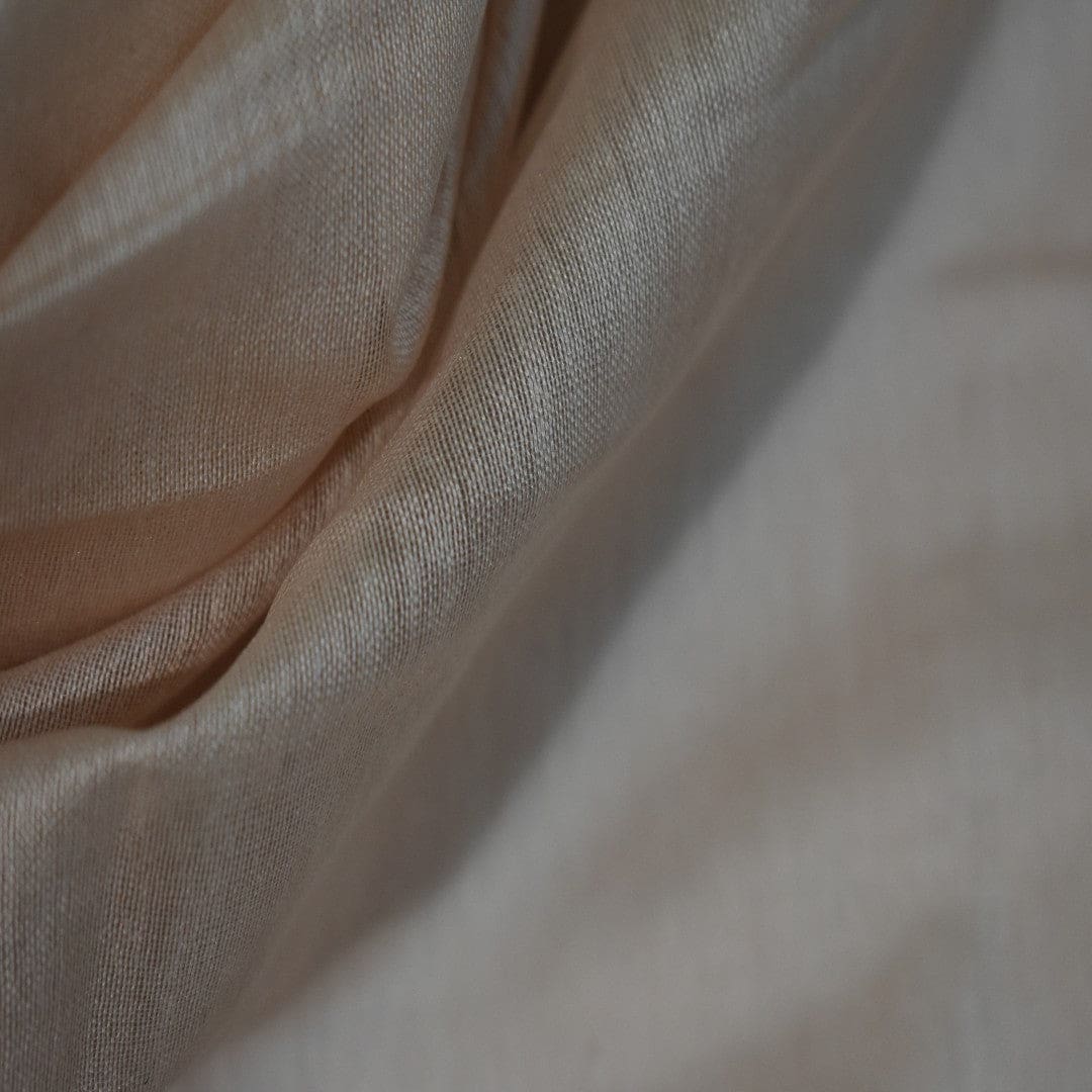 Esarfa-Sal tesuta manual din Matase Naturala ERI SILK (Peace Silk) - Nude Capucino (Cod: ERI3) - Esarfa din Matase naturala ERI SILK
