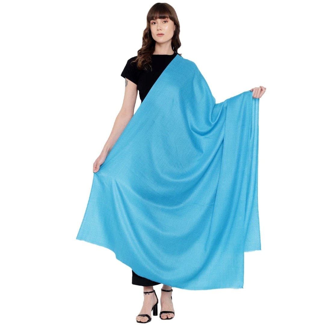 NOU! Sal de Dimensiuni Mari tesut din 100% Lana cu textura ultrafina (Australian Merino Wool) Blue Jasmine -> Cod: MERINO3 - Sal din lana