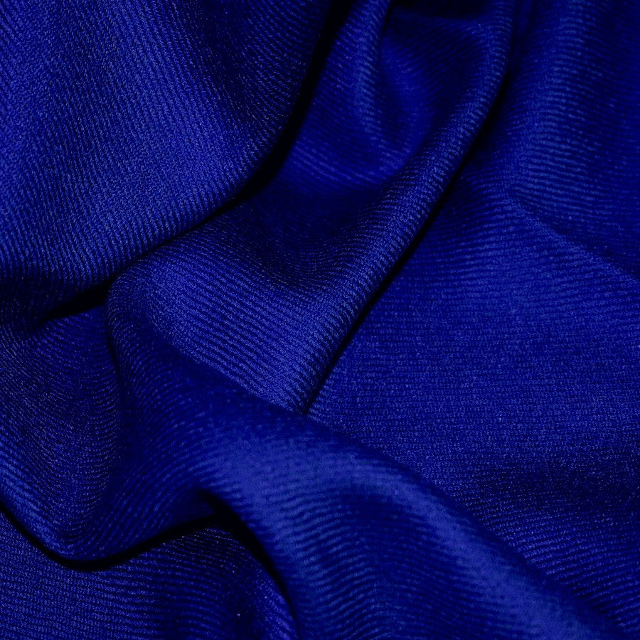 Esarfa Sal Premium din Casmir si Matase Naturala – Albastru Regal, Twill Wave-> Cod: CASHMERE1