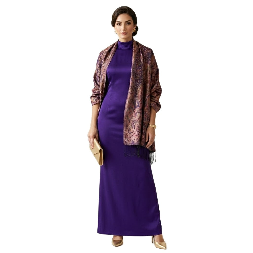Șal Jamawar Premium din 100% Mătase Naturală – Heritage- Cod: NewSilkJamawar3