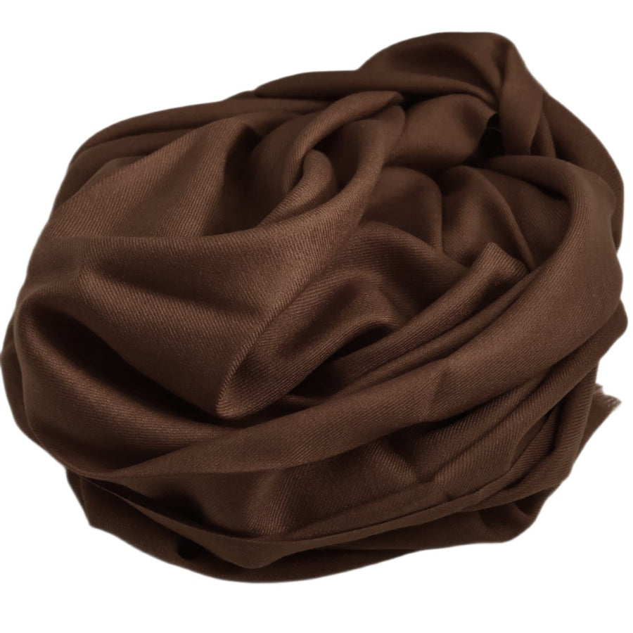 Esarfa Sal Casmir si Matase Naturala - Ciocolatiu -> Cod: CASMIRSILK01