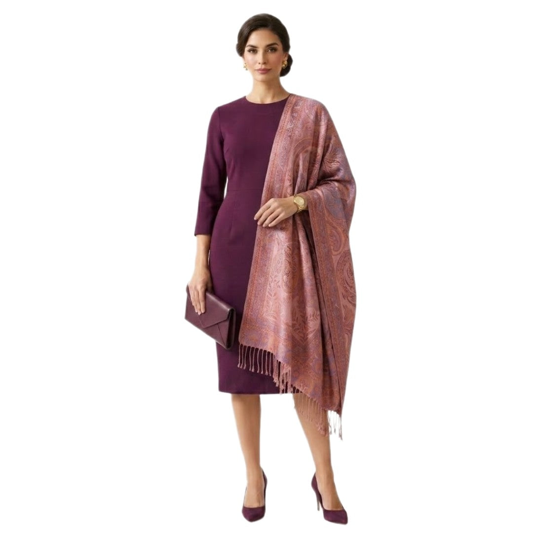 SAL Premium Jamawar din 100% Matase Naturala - Heritage -> Cod: NewPureSilkJamawar4
