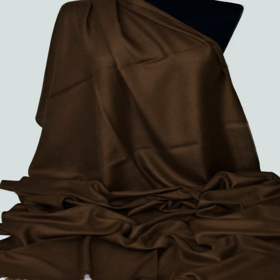 Esarfa Sal Casmir si Matase Naturala - Ciocolatiu -> Cod: CASMIRSILK01