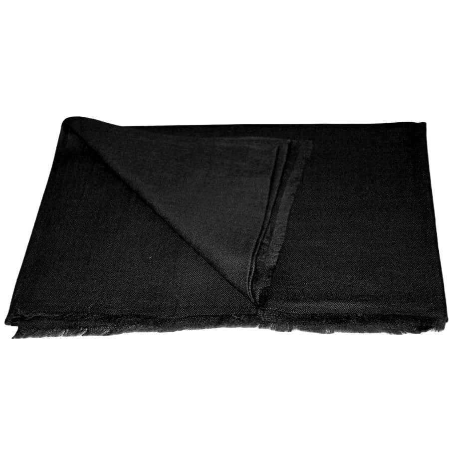 NOU! Sal Premium Unisex confectionat din Lana Cashmere -Negru intens - CASHNEW11