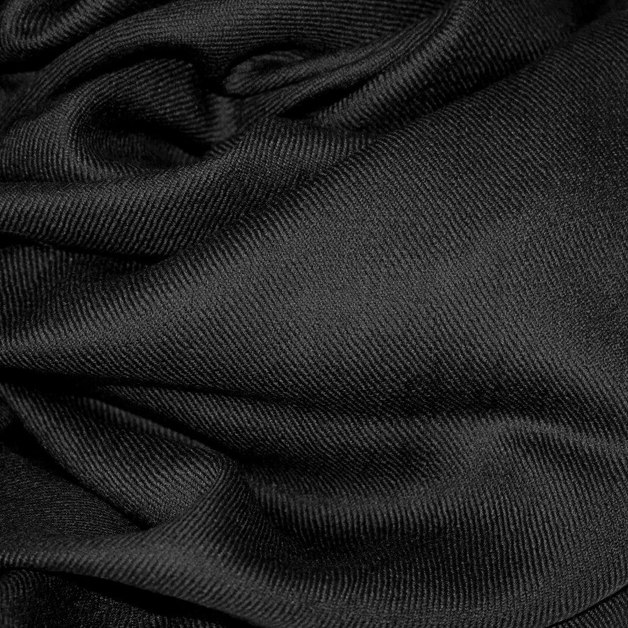 NOU! Sal Premium Unisex confectionat din Lana Cashmere -Negru intens - CASHNEW11