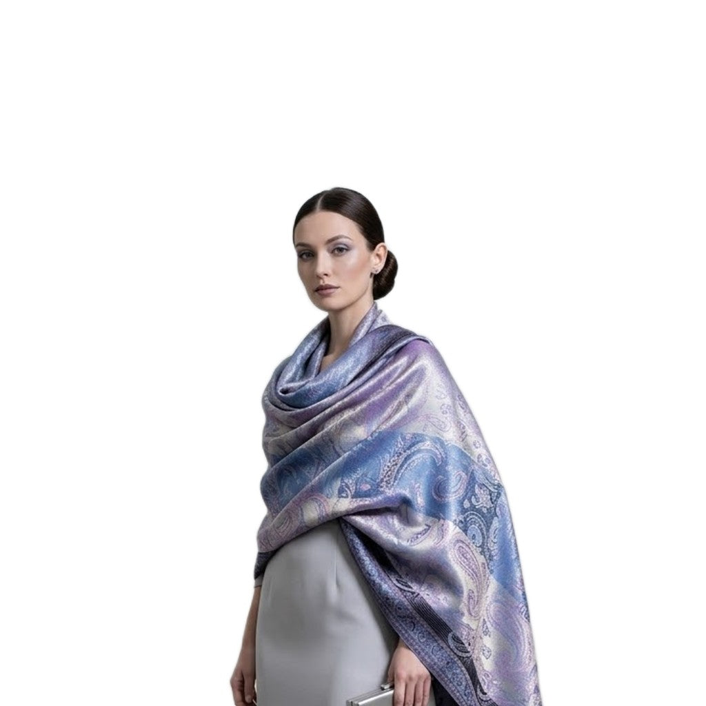 Sal Premium Jamawar din 100% Matase Naturala -  Elegant si rafinat (Cod: Jamawar24)