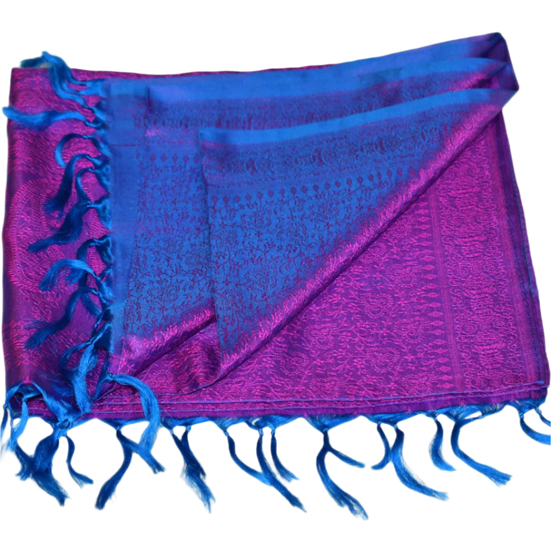 Esarfa/Sal tesut manual din Matase Naturala de Varanasi -> Cod: HANDMADE1