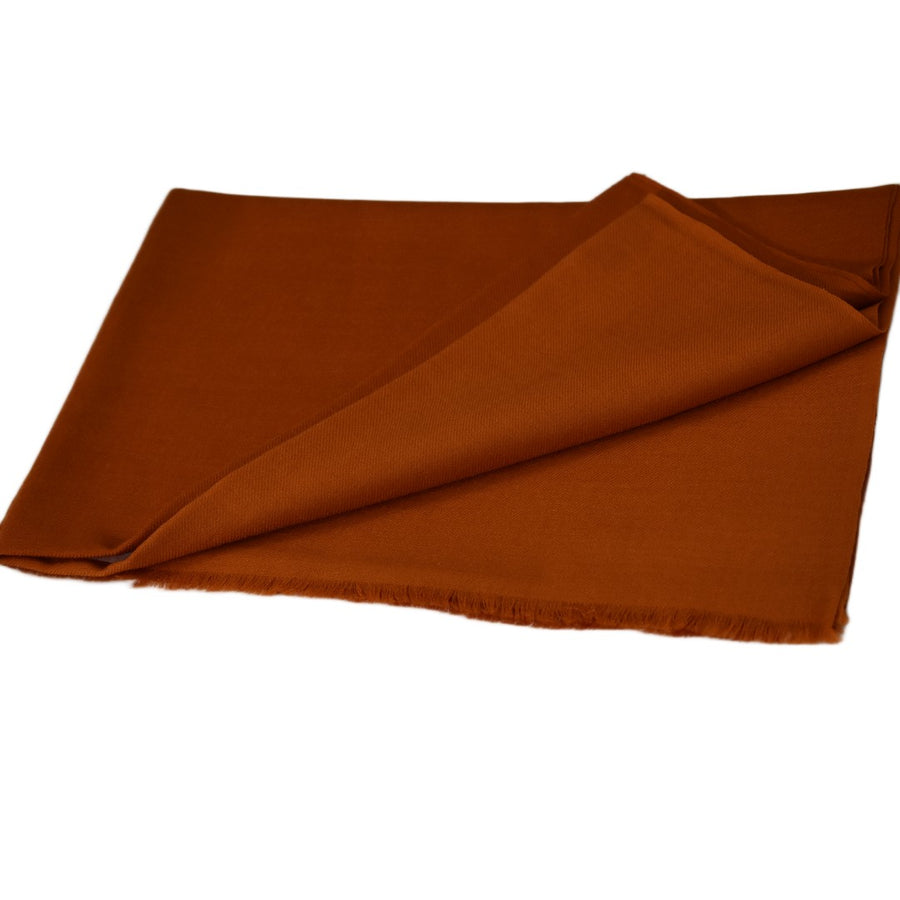 Esarfa Sal Casmir si Matase Naturala - Ombre 2 nuante  de Ruginiu -> Cod: CASMIRSILK15