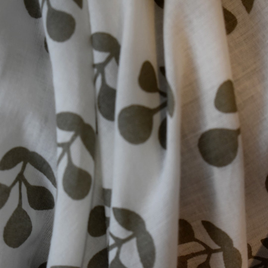 Pareo/ Sarong/ Esarfa de Plaja - 100% Bumbac cu Handblock printing -> Cod: Mulmul Cotton1