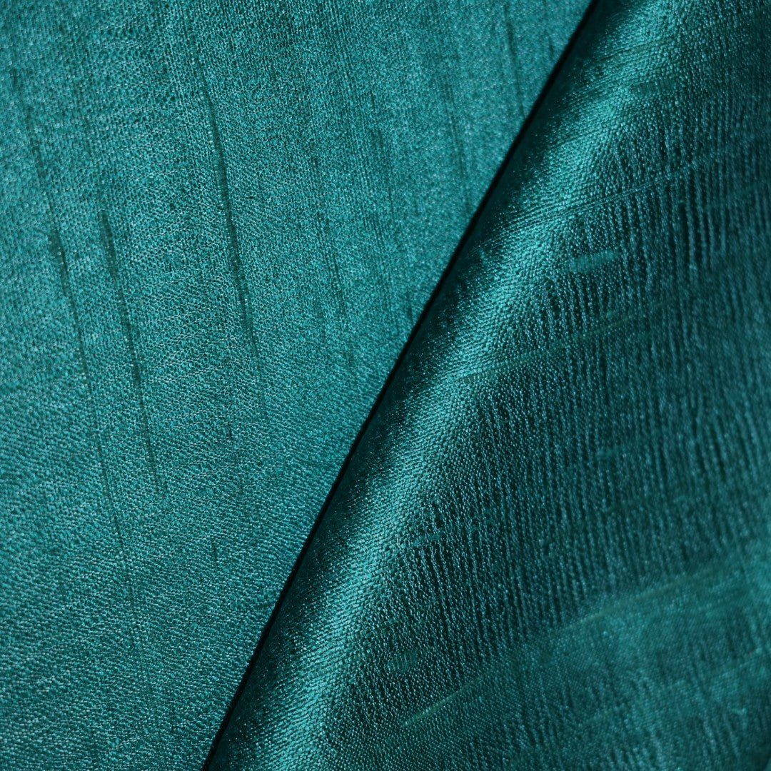 Esarfa-Sal din Matase Naturala Dupioni Raw Silk - Verde -> Cod: DupionPureSilk1