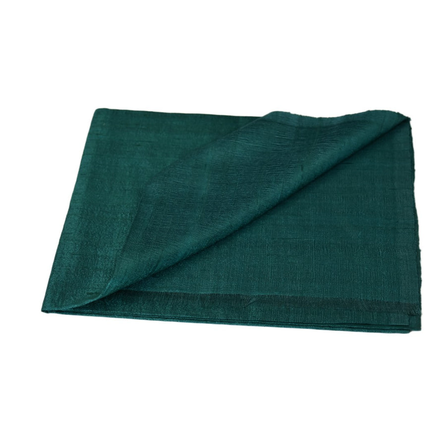 Esarfa-Sal din Matase Naturala Dupioni Raw Silk - Verde -> Cod: DupionPureSilk1