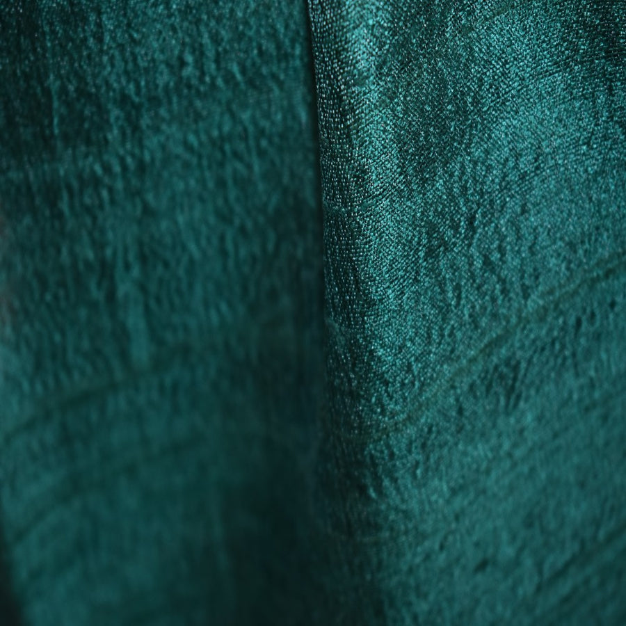 Esarfa-Sal din Matase Naturala Dupioni Raw Silk - Verde -> Cod: DupionPureSilk1