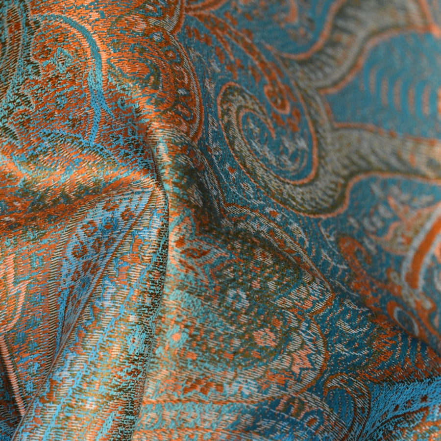 SAL Premium Jamawar din 100% Matase Naturala - Heritage -> Cod: PureSilkJamawar1