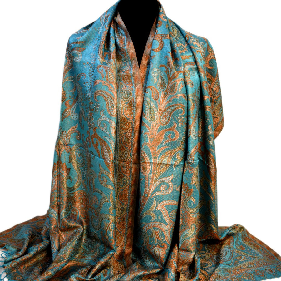 SAL Premium Jamawar din 100% Matase Naturala - Heritage -> Cod: PureSilkJamawar1