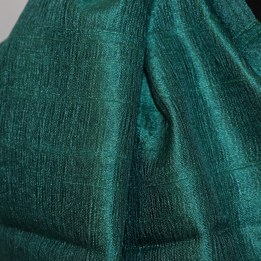 Esarfa-Sal din Matase Naturala Dupioni Raw Silk - Verde -> Cod: DupionPureSilk1