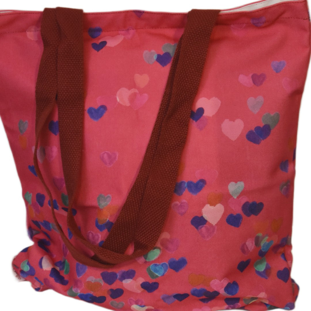 Geanta Tote din Canvas  ceruit- Dusty Rose