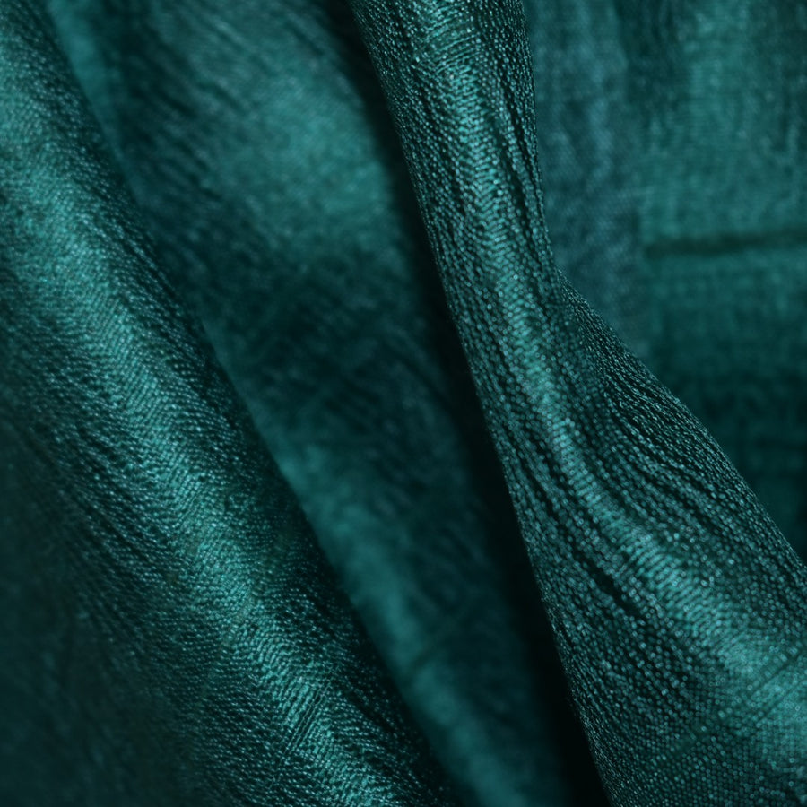 Esarfa-Sal din Matase Naturala Dupioni Raw Silk - Verde -> Cod: DupionPureSilk1