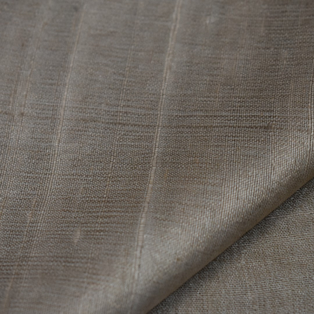 Esarfa-Sal din Matase Naturala Dupioni Raw Silk - Natural Bej-> Cod: DupionPureSilk3