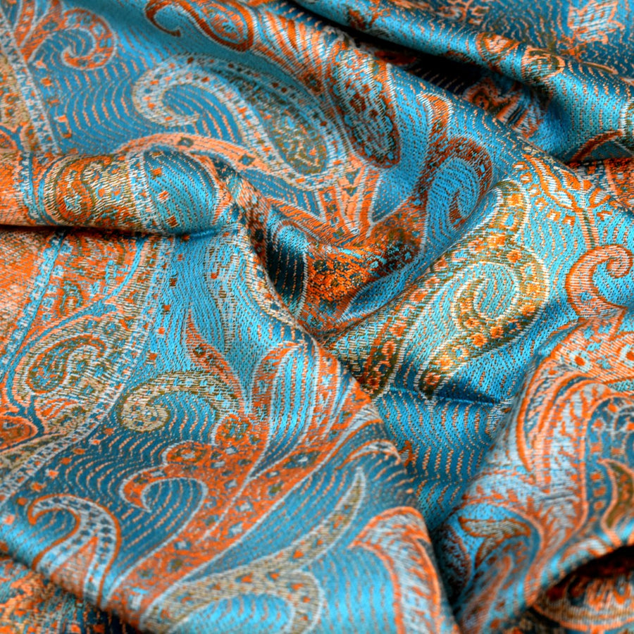 SAL Premium Jamawar din 100% Matase Naturala - Heritage -> Cod: PureSilkJamawar1