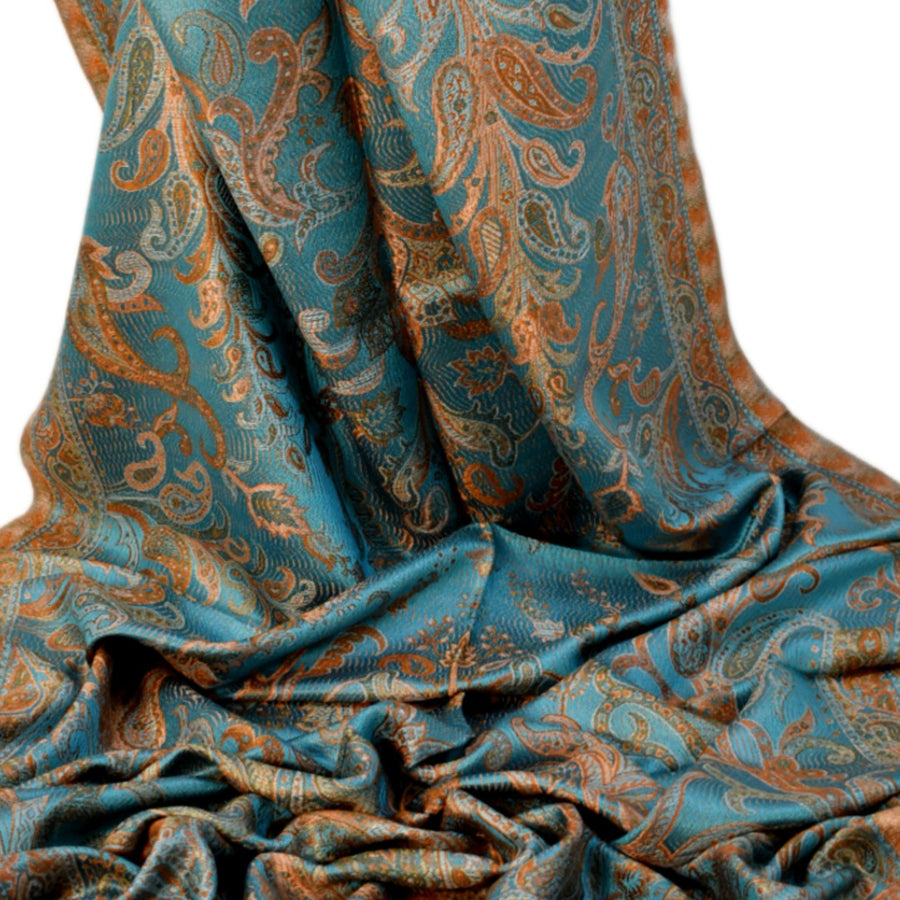 SAL Premium Jamawar din 100% Matase Naturala - Heritage -> Cod: PureSilkJamawar1