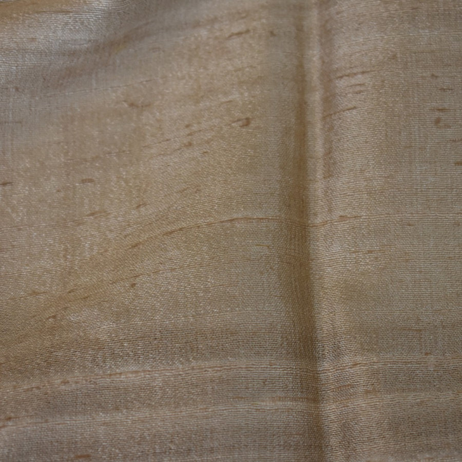 Esarfa-Sal din Matase Naturala Dupioni Raw Silk - Natural Bej-> Cod: DupionPureSilk3