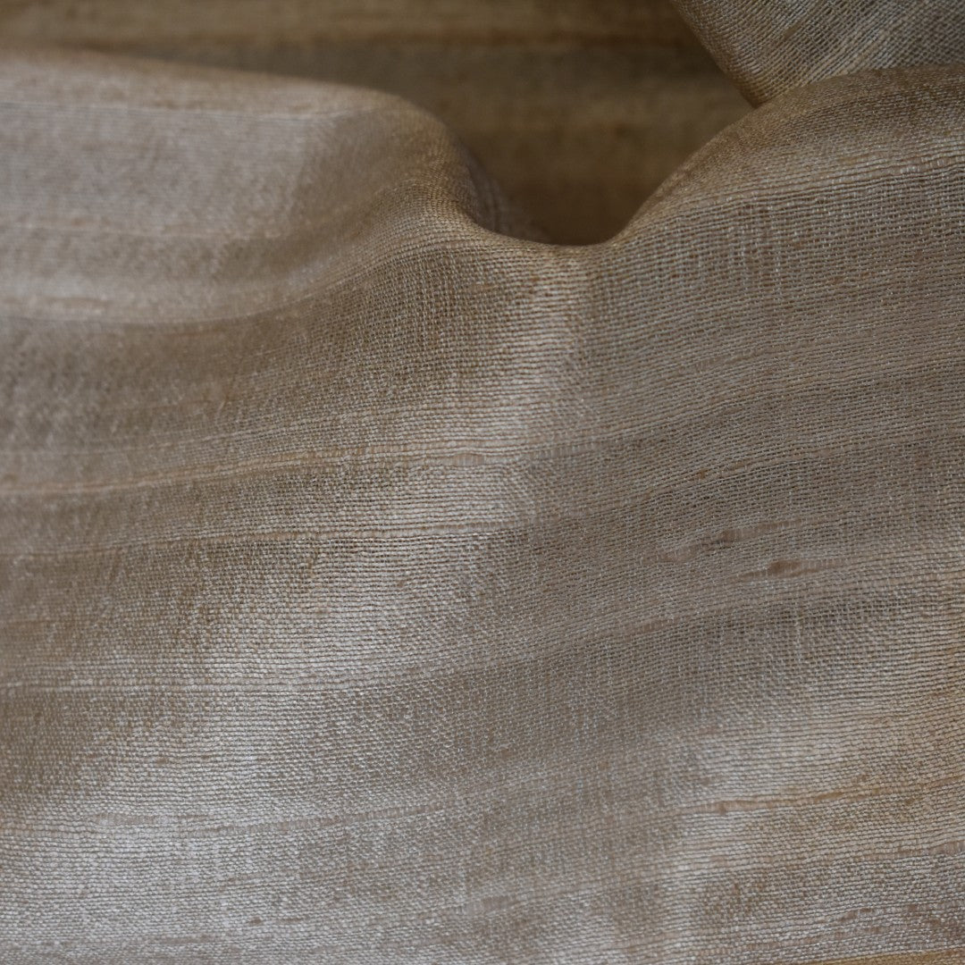 Esarfa-Sal din Matase Naturala Dupioni Raw Silk - Natural Bej-> Cod: DupionPureSilk3