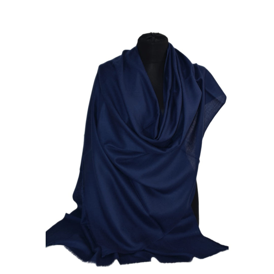 Esarfa Sal Casmir si Matase Naturala - Navy Bleumarin -> Cod: CASMIRSILK1