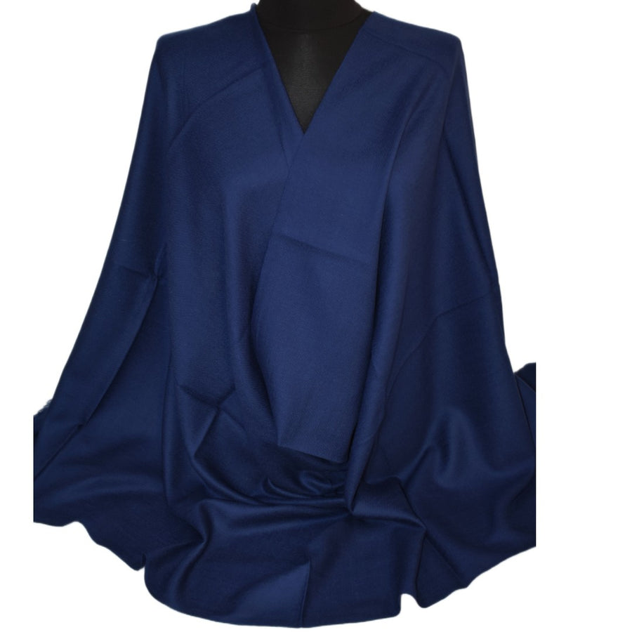 Esarfa Sal Casmir si Matase Naturala - Navy Bleumarin -> Cod: CASMIRSILK1