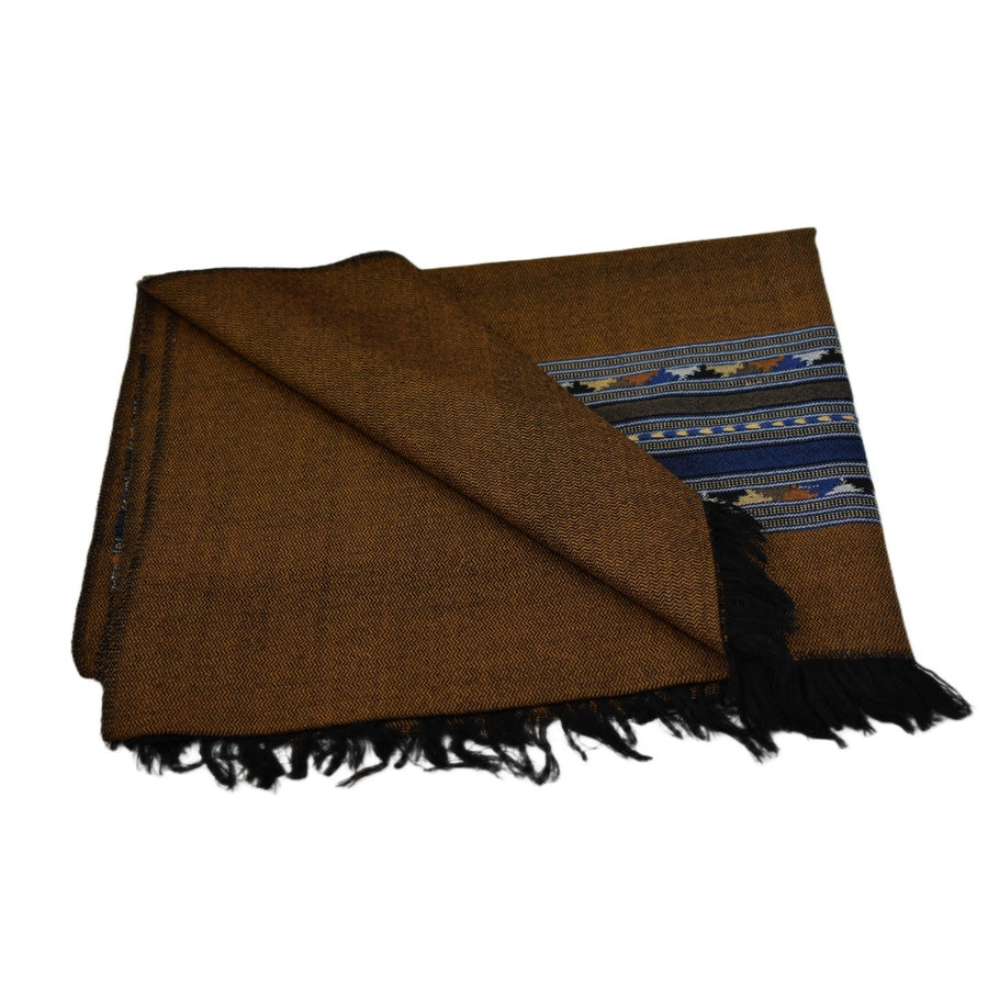 NOU! Sal Premium din Lana Merino-Ciocolatiu/Bleu - Cod: SalMerino11