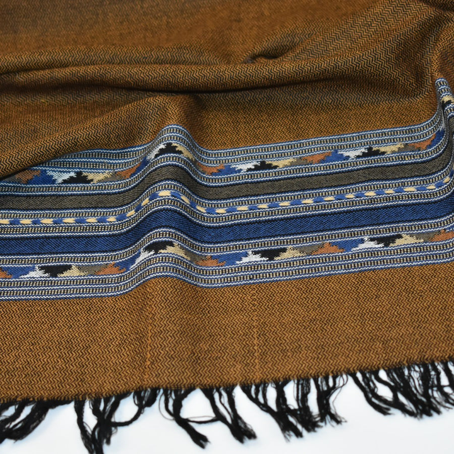 NOU! Sal Premium din Lana Merino-Ciocolatiu/Bleu - Cod: SalMerino11