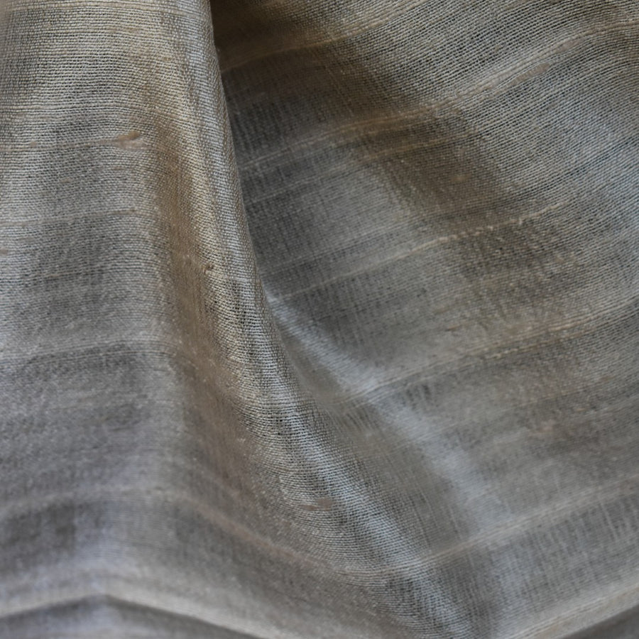 Esarfa-Sal din Matase Naturala Dupioni Raw Silk - Natural Bej-> Cod: DupionPureSilk3