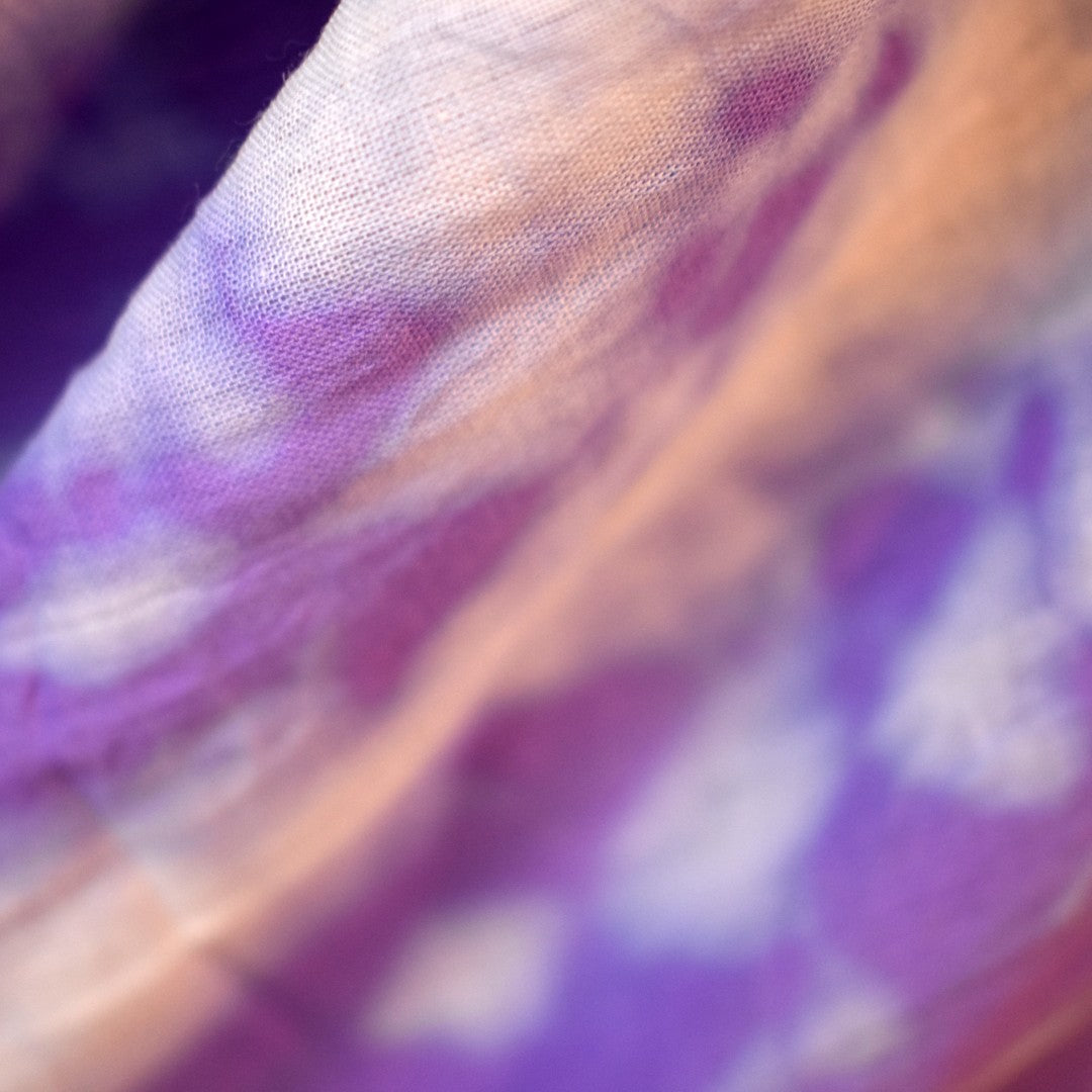 Pareo/ Sarong/ Esarfa de Plaja - 100% Bumbac (Mulmul Cotton) Shibori Tie-dye -> Cod: Mulmul Cotton2