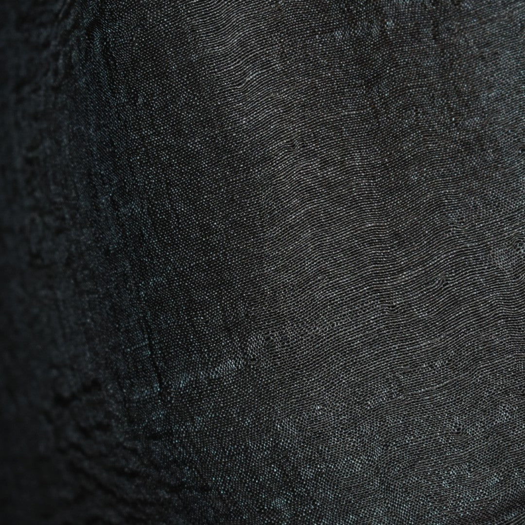 Eșarfă–Șal din Matase Naturala ERI & In (LinenSilk) - Negru - > Cod: LinenSilk2