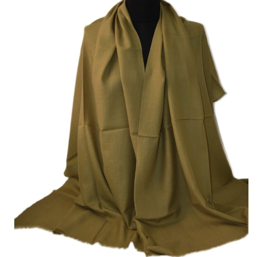 Esarfa Sal Casmir si Matase Naturala -> Verde Kaki-> Cod:CASHSILK11