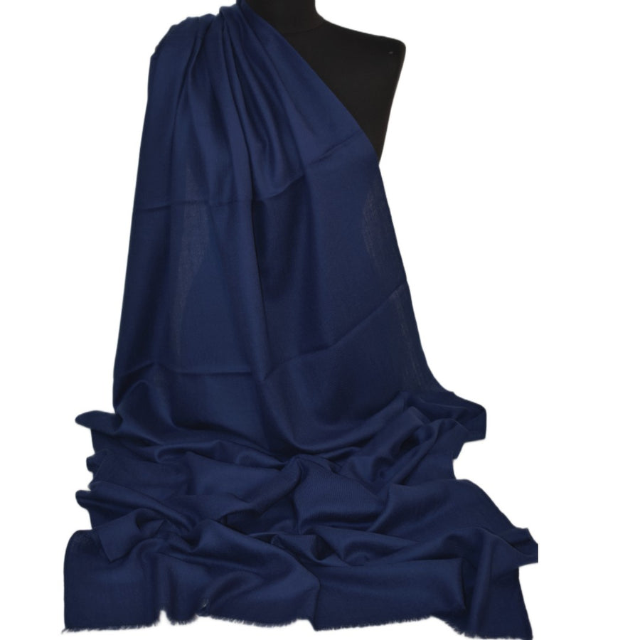 Esarfa Sal Casmir si Matase Naturala - Navy Bleumarin -> Cod: CASMIRSILK1