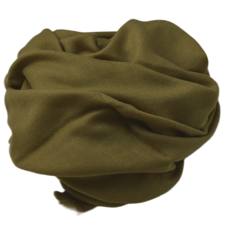 Esarfa Sal Casmir si Matase Naturala -> Verde Kaki-> Cod:CASHSILK11