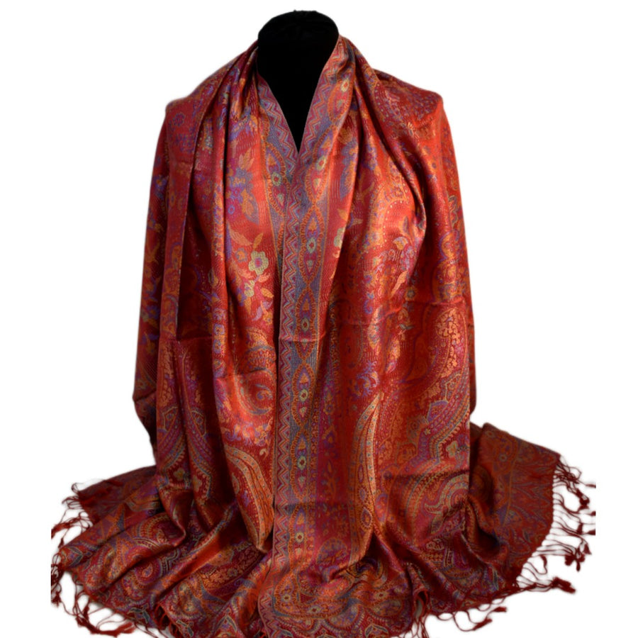 SAL Premium Jamawar din 100% Matase Naturala - Heritage -> Cod: PureSilkJamawar2