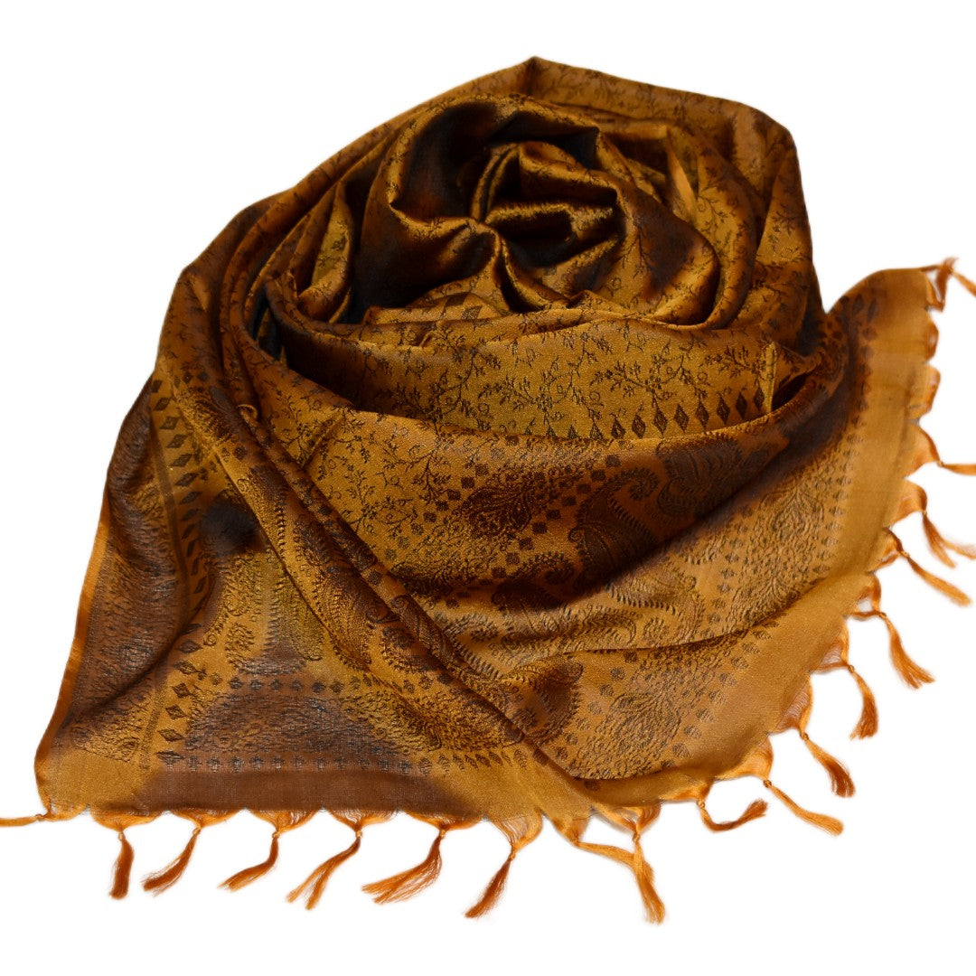 Esarfa/Sal tesut manual din Matase Naturala de Varanasi -> Cod: HANDMADE4