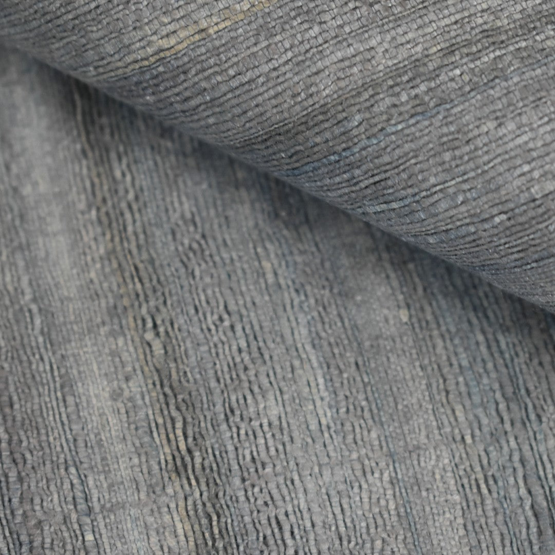 Sal tesut manual din 100% Matase Naturala Organica - Ghicha Tassar/Tussar Silk - Blue Gray-> Cod: BGHICHA2(.)