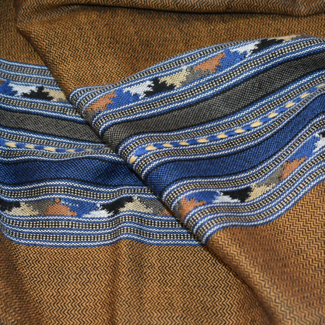 NOU! Sal Premium din Lana Merino-Ciocolatiu/Bleu - Cod: SalMerino11