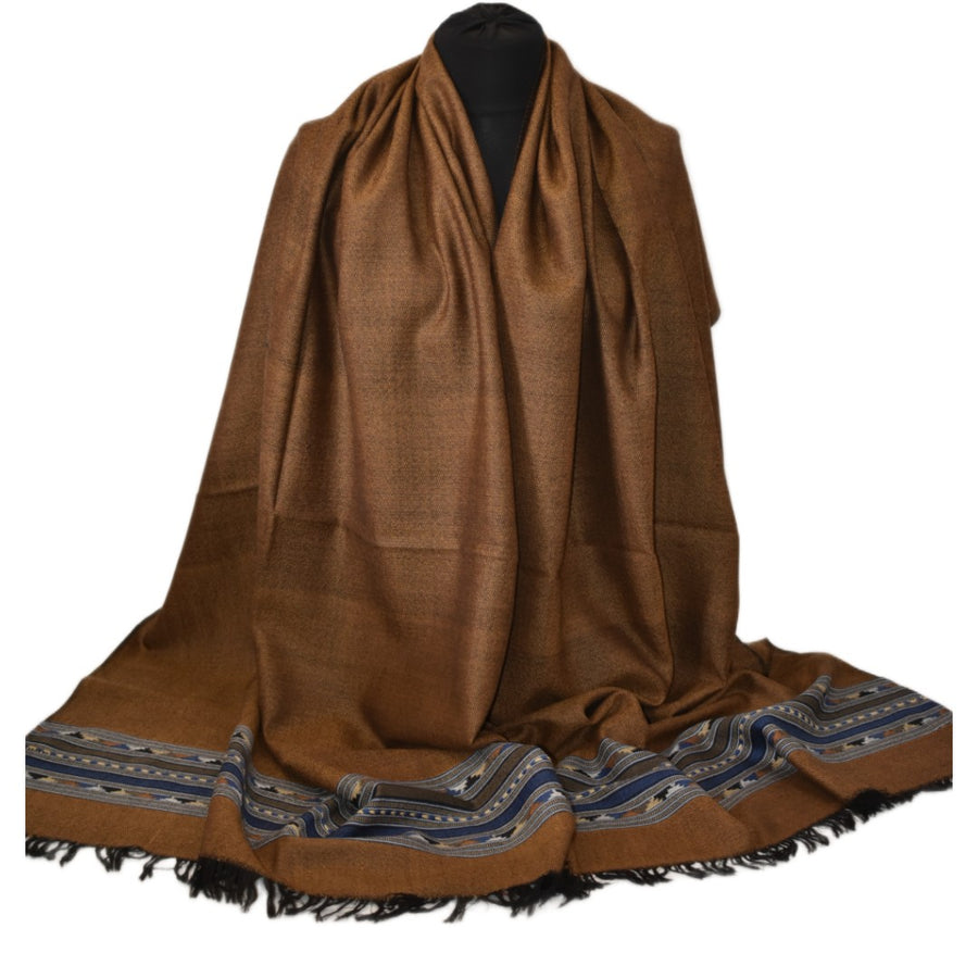 NOU! Sal Premium din Lana Merino-Ciocolatiu/Bleu - Cod: SalMerino11