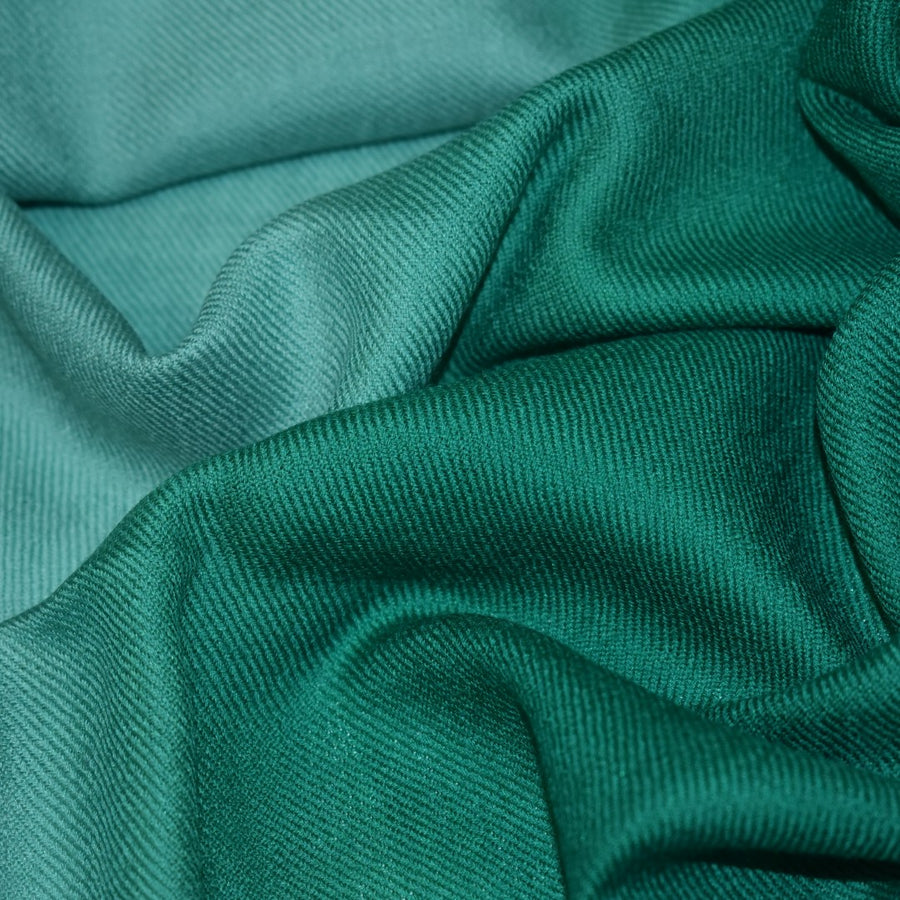 Esarfa Sal Casmir si Matase Naturala - Ombre 2 nuante de Verde Smarald & Blueverde -> Cod: CASMIRSILK14