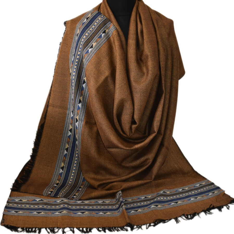 NOU! Sal Premium din Lana Merino-Ciocolatiu/Bleu - Cod: SalMerino11