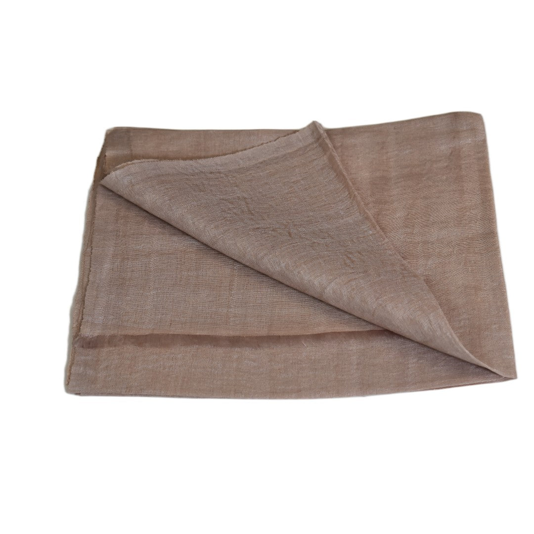 Eșarfă–Șal din Matase Naturala ERI & In (LinenSilk) - Nude Bej - > Cod: LinenSilk3