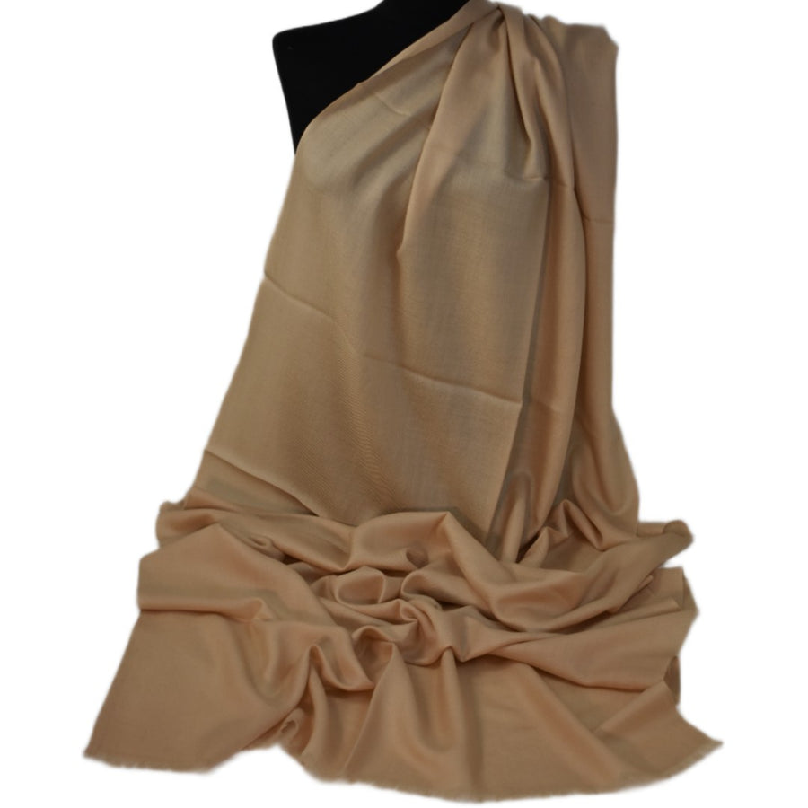 Esarfa Sal Casmir si Matase Naturala - Bej Nude -> Cod: CASMIRSILK2