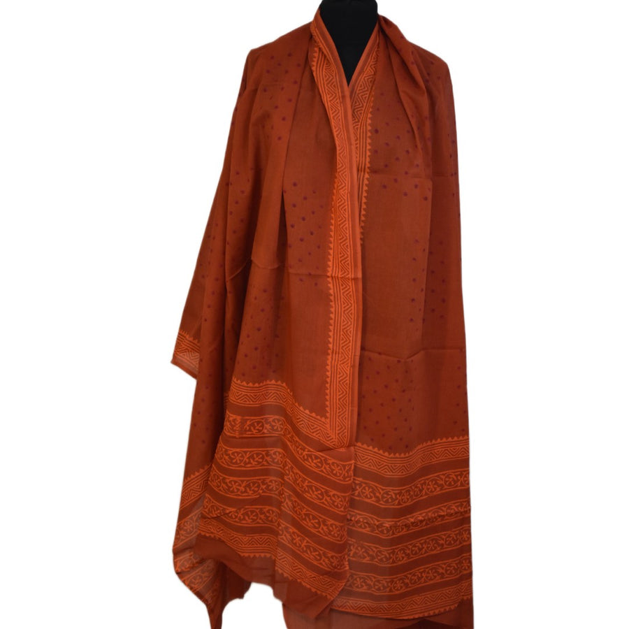 Pareo/ Sarong/ Esarfa de Plaja - 100% Bumbac cu Handblock printing-> Cod: MulmulCotton01)