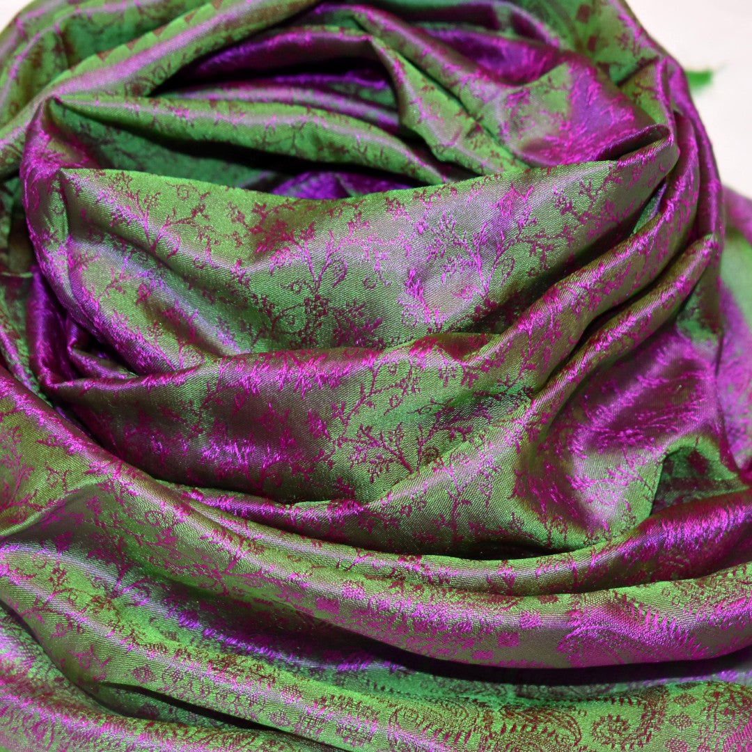 Esarfa Sal din Matase Naturala de Varanasi - >-> Cod: HANDMADE3