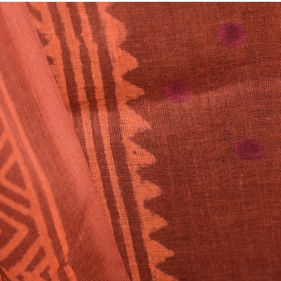 Pareo/ Sarong/ Esarfa de Plaja - 100% Bumbac cu Handblock printing-> Cod: MulmulCotton01)