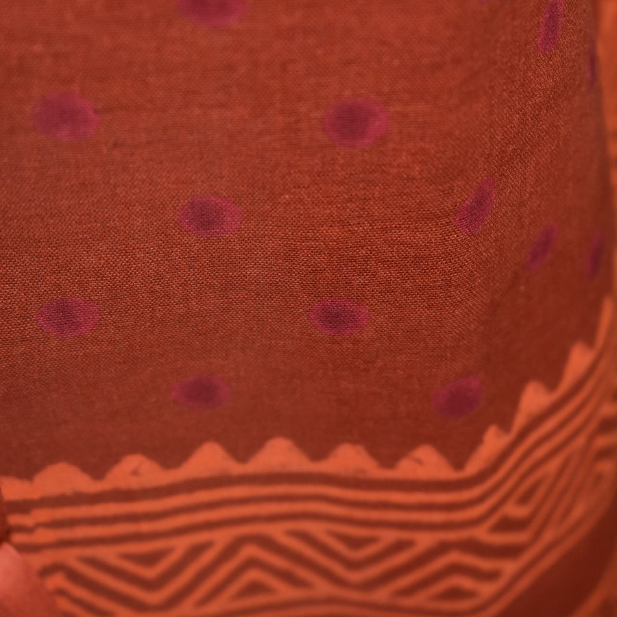 Pareo/ Sarong/ Esarfa de Plaja - 100% Bumbac cu Handblock printing-> Cod: MulmulCotton01)