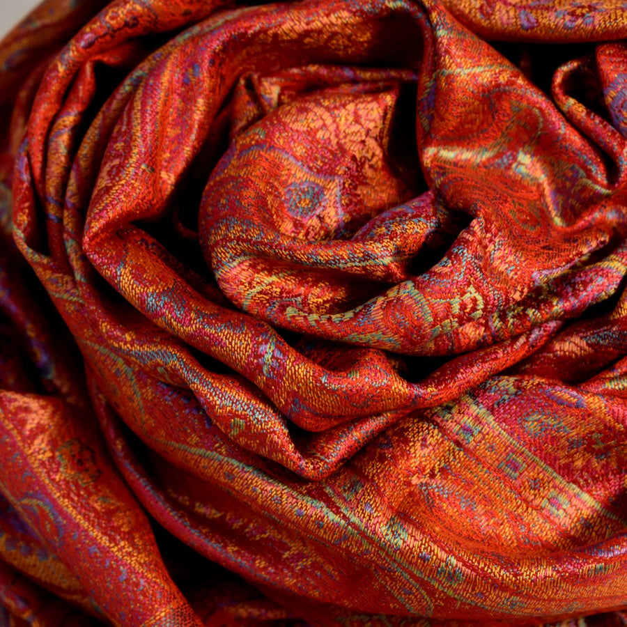 SAL Premium Jamawar din 100% Matase Naturala - Heritage -> Cod: PureSilkJamawar2